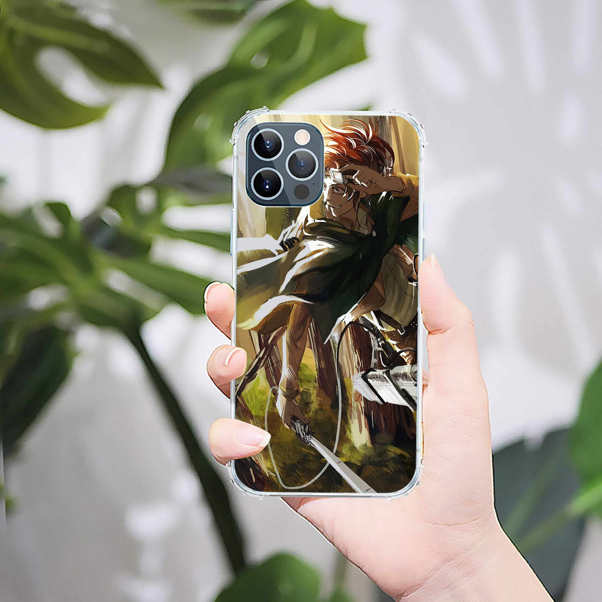 （画像用） 進撃の巨人 Attack on Titan 【iPhone 12シリーズ対応】透明スマホケース（クリアソフトケース）